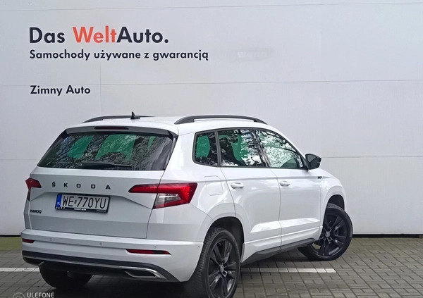 Skoda Karoq cena 114900 przebieg: 106355, rok produkcji 2019 z Pasłęk małe 529